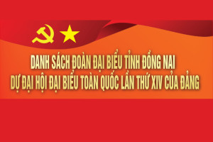 [Infographic] Danh sách Đoàn đại biểu tỉnh Đồng Nai dự Đại...