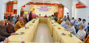 PHƯỜNG PHƯỚC TÂN HỌP MẶT CÁC CHỨC SẮC, CHỨC VIỆC, NHÀ TU...
