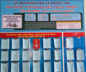 Công bố bộ hồ sơ mẫu giải quyết thủ tục hành chính