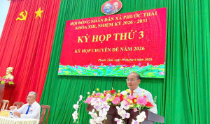 HĐND xã Phước Thái khóa XIII, nhiệm kỳ 2026-2031 Kỳ họp thứ 3
