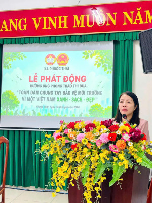 Phước Thái: Phát động hưởng ứng phong trào" Toàn dân chung tay bảo vệ môi trường"
