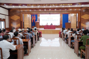 ĐẠI BIỂU QUỐC HỘI TỈNH TIẾP XÚC VỚI CỬ TRI XÃ PHÚ RIỀNG SAU KỲ HỌP THỨ IX, QUỐC HỘI KHÓA XV