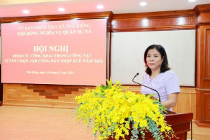 XÃ PHÚ RIỀNG “BÌNH CỬ, CÔNG KHAI” TRONG CÔNG TÁC TUYỂN CHỌN, GỌI CÔNG DÂN NHẬP NGŨ NĂM 2026