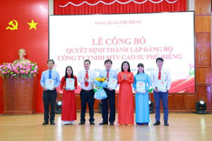 921 ĐẢNG VIÊN CÔNG TY TNHH MTV CAO SU PHÚ RIỀNG CHÍNH THỨC TRỰC THUỘC ĐẢNG ỦY XÃ PHÚ RIỀNG