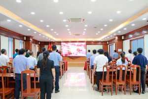 CÁN BỘ, ĐẢNG VIÊN XÃ PHÚ RIỀNG THAM DỰ TRỰC TUYẾN SINH HOẠT CHI BỘ THƯỜNG KỲ THÁNG 4/2026