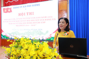 26 thí sinh tham gia hội thi báo cáo viên, tuyên truyền viên giỏi xã Phú Riềng năm 2026