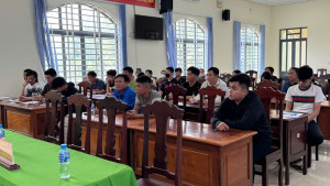 Công an xã Phú Riềng tuyên truyền, phổ biến giáo dục pháp luật về thi hành án hình sự tại cộng đồng
