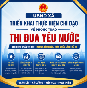 UBND xã triển khai thực hiện chỉ đạo về thi đua yêu nước theo tinh thần Đại hội Thi đua yêu nước toàn quốc lần thứ XI