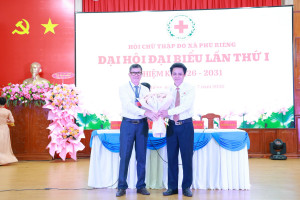 ÔNG TRƯƠNG VĂN CƯƠNG ĐƯỢC BẦU GIỮ CHỨC CHỦ TỊCH HỘI CHỮ THẬP ĐỎ XÃ PHÚ RIỀNG, NHIỆM KỲ 2026-2031