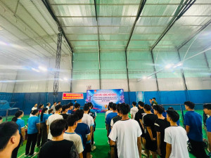 Sôi nổi khai mạc Giải Cầu lông Thanh Thiếu niên thôn Phú Hưng mở rộng năm 2026