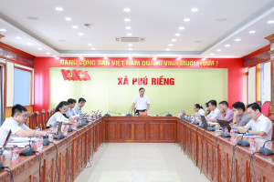 UBND XÃ PHÚ RIỀNG ĐÁNH GIÁ TÌNH HÌNH KINH TẾ - XÃ HỘI THÁNG 8, TRIỂN KHAI NHIỆM VỤ THÁNG 9