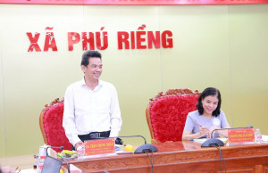 ĐỒNG CHÍ TRẦN TRUNG NHÂN, CHỦ NHIỆM ỦY BAN KIỂM TRA THÀNH ỦY ĐỒNG NAI LÀM VIỆC VỚI BAN THƯỜNG VỤ ĐẢNG ỦY XÃ PHÚ RIỀNG