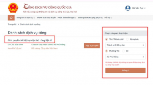 Hướng dẫn nộp hồ sơ giải quyết chế độ trợ cấp thờ cúng liệt...