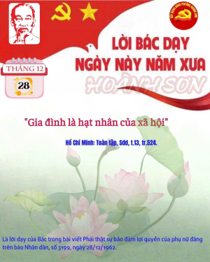 Gia đình là hạt nhân của xã hội.”