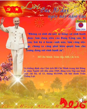 Lời dạy của Chủ tịch Hồ Chí Minh luôn nhắc nhở mỗi cán bộ, đảng viên về chuẩn mực cao nhất trong rèn luyện và cống hiến: vinh dự luôn gắn liền với trách nhiệm.