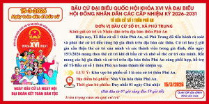 Thông báo các đơn vị bầu cử