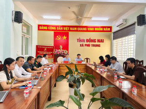 XÃ PHÚ TRUNG KIỂM ĐIỂM TIẾN ĐỘ GIẢI NGÂN VỐN ĐẦU TƯ CÔNG