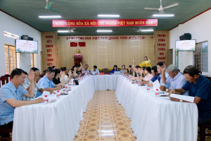 XÃ PHÚ TRUNG: TỔ CHỨC THÀNH CÔNG HỘI NGHỊ ỦY BAN MTTQ VIỆT NAM LẦN THỨ BA, NHIỆM KỲ 2025 – 2030