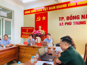 XÃ PHÚ TRUNG THAM GIA LỚP BỒI DƯỠNG NÂNG CAO NĂNG LỰCQUẢN TRỊ VÀ XỬ LÝ TÌNH HUỐNG THỰC TIỄN ĐỐI VỚI ĐỘI NGŨ CÁN BỘ CƠ SỞ