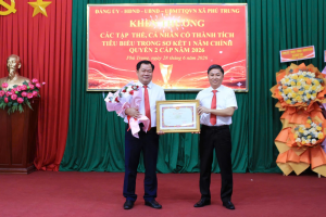 XÃ PHÚ TRUNG LONG TRỌNG TỔ CHỨC HỌP MẶT KỶ NIỆM 01 NĂM THÀNH LẬP XÃ PHÚ TRUNG