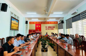 Đảng ủy xã Phú Trung tham dự Hội nghị sơ kết công tác xây dựng Đảng 6 tháng đầu năm 2026