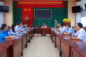 HỌP TRIỂN KHAI KẾ HOẠCH TỔ CHỨC NGÀY HỘI TOÀN DÂN BẢO VỆ AN NINH TỔ QUỐC NĂM 2026