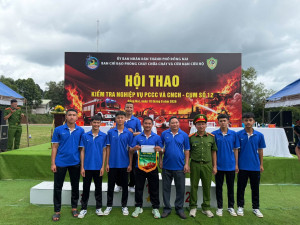 PHÚ TRUNG ĐẠT GIẢI KHUYẾN KHÍCH TẠI HỘI THAO PCCC VÀ CNCH – CỤM SỐ 12