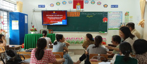 CÁC TRƯỜNG TRÊN ĐỊA BÀN XÃ PHÚ VINH THAM DỰ HỘI NGHỊ QUÁN TRIỆT, TRIỂN KHAI NGHỊ QUYẾT SỐ 71-NQ/TW CỦA BỘ CHÍNH TRỊ