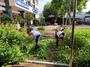 Các trường học trên địa bàn xã Phú Vinh tích cực hưởng ứng phong trào dân vận “Sáng – Xanh – Sạch – Đẹp” năm 2025