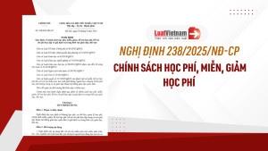 Thực hiện Nghị định số 238/2025/NĐ-CP của Chính phủ về chính sách học phí, miễn, giảm, hỗ trợ học phí và hỗ trợ chi phí học tập