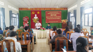 UBND xã Phú Vinh tổ chức hội nghị bình cử công khai nam công dân đủ điều kiện gọi nhập ngũ năm 2026