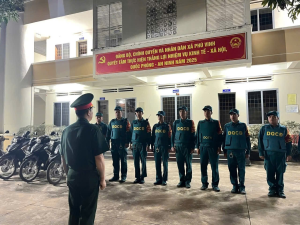 Xã phú vinh: tổ chức tuần tra, kiểm soát đảm bảo an ninh trật tự trên địa bàn xã