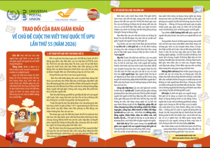 Phát động tham gia Cuộc thi viết thư quốc tế UPU lần thứ 55 (năm 2026)