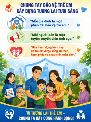 CHUNG TAY BẢO VỆ TRẺ EM   PHÒNG, CHỐNG TAI NẠN THƯƠNG TÍCH, BẠO LỰC VÀ XÂM HẠI TRẺ EM TRONG DỊP HÈ 202