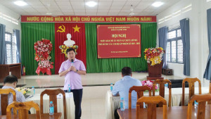 ĐẢNG ỦY XÃ PHÚ VINH TỔ CHỨC HỘI NGHỊ TRIỂN KHAI ĐỀ ÁN SẮP XẾP TỔ CHỨC ĐẢNG CÁC ẤP SAU SÁP NHẬP