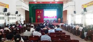 ĐẢNG BỘ XÃ PHÚ VINH THAM DỰ HỘI NGHỊ TẬP HUẤN, HƯỚNG DẪN SỬ DỤNG CÁC ỨNG DỤNG, PHẦN MỀM TRONG CÁC CƠ QUAN ĐẢNG