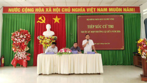 UB.MTTQ VIỆT NAM XÃ TỔ CHỨC HỘI NGHỊ TIẾP XÚC CỬ TRI TRƯỚC KỲ HỌP THƯỜNG LỆ GIỮA NĂM 2026