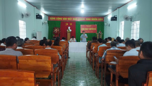 ĐẢNG ỦY XÃ PHÚ VINH TỔ CHỨC HỘI NGHỊ TRIỂN KHAI PHƯƠNG ÁN SẮP XẾP, SÁP NHẬP CÁC ẤP TRÊN ĐỊA BÀN XÃ