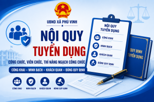 NỘI QUY TUYỂN DỤNG CÔNG CHỨC, VIÊN CHỨC THI NÂNG NGẠCH CÔNG...
