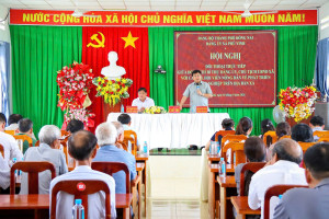 ĐẢNG ỦY XÃ PHÚ VINH TỔ CHỨC HỘI NGHỊ ĐỐI THOẠI VỚI CÁN BỘ,...