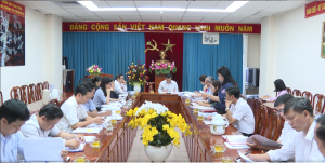 Sở Công Thương làm việc với đoàn giám sát Ban Kinh tế - Ngân sách, HĐND tỉnh về nội dung thực hiện chính sách hỗ trợ đầu tư và phát triển cụm công nghiệp trên địa bàn tỉnh.