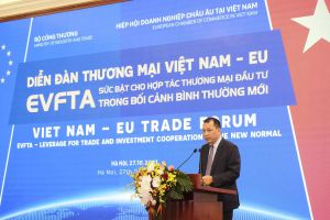 Bộ Công Thương tổ chức Diễn đàn Thương mại Việt Nam - EU “EVFTA – Sức bật cho hợp tác thương mại đầu tư trong bối cảnh bình thường mới”