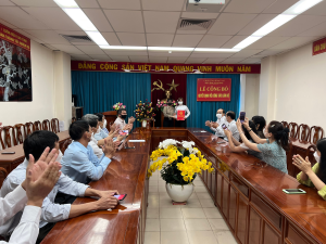 Công bố và trao Quyết định về công tác cán bộ
