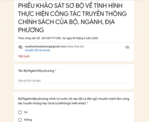 Rà soát, kiện toàn lại đội ngũ làm công tác truyền thông
