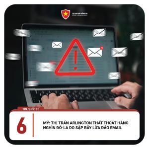 MỸ: thị trấn ARLINGTON thất thoát hàng nghìn đô-la do sập bẫy lừa đảo email