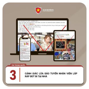 Cảnh giác lừa đảo tuyển nhân viên lắp ráp bút bi tại nhà