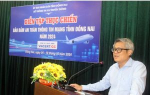 Sở Công Thương phối hợp trong việc diễn tập thực chiến bảo đảm an toàn thông tin mạng tỉnh Đồng Nai năm 2024.