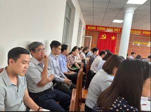 Buổi họp trao đổi một số nội dung về phần mềm quản lý văn bản, dịch vụ công trực tuyến và việc số hóa hồ sơ thủ tục hành chính dự kiến trong thời gian tới