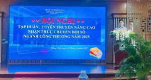 Sở Công Thương tổ chức Hội nghị tuyên truyền, tập huấn nâng cao nhận thức về chuyển đổi số ngành công thương năm 2025.