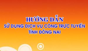 Hướng dẫn sử dụng cổng Dịch vụ công tỉnh Đồng Nai